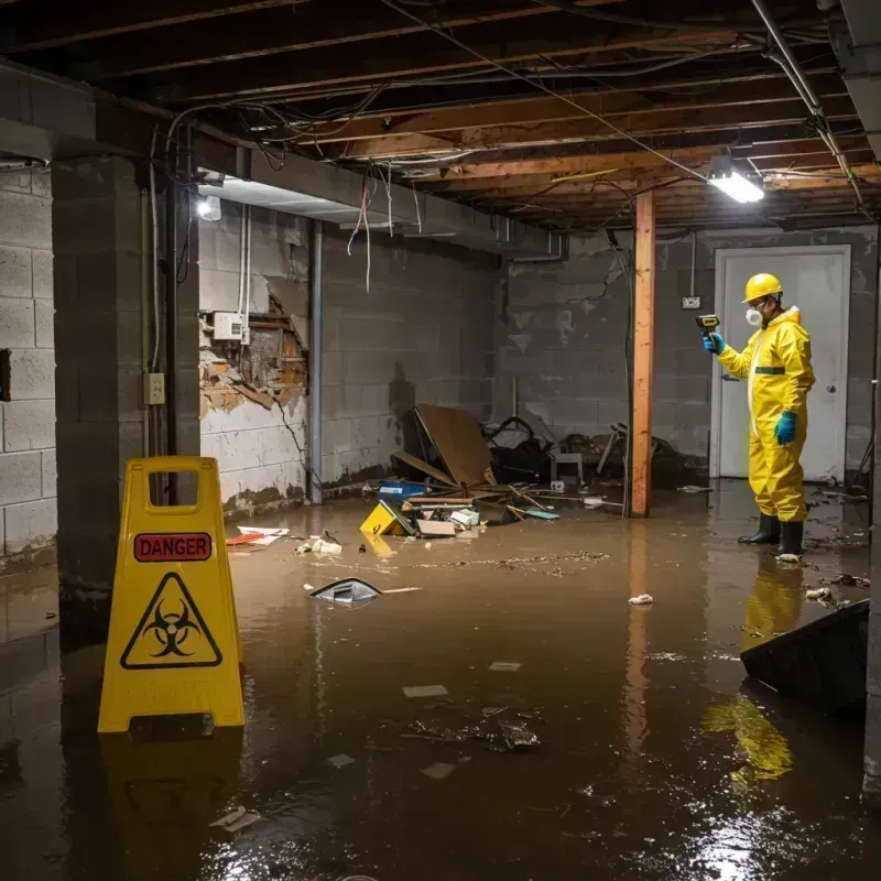 Flooded Basement Electrical Hazard in Brentwood Estates, TN Property