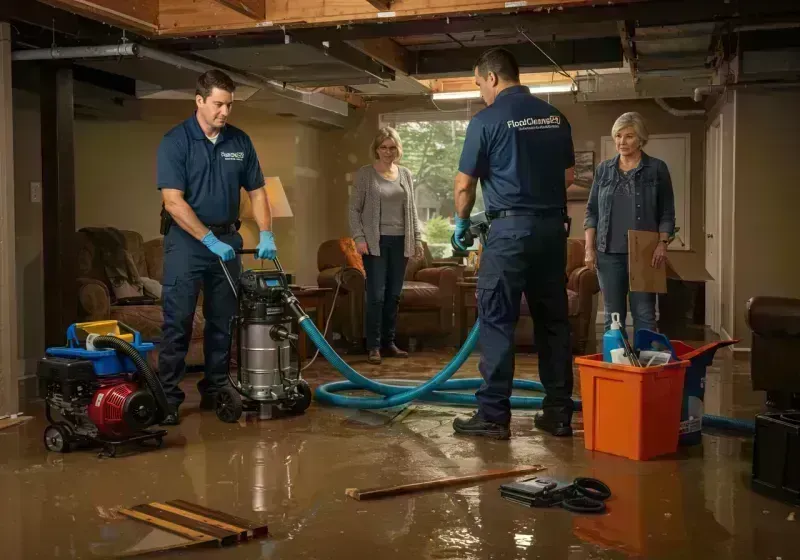 Basement Water Extraction and Removal Techniques process in Brentwood Estates, TN